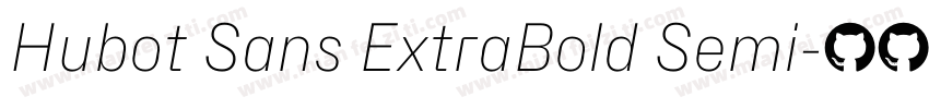Hubot Sans ExtraBold Semi字体转换